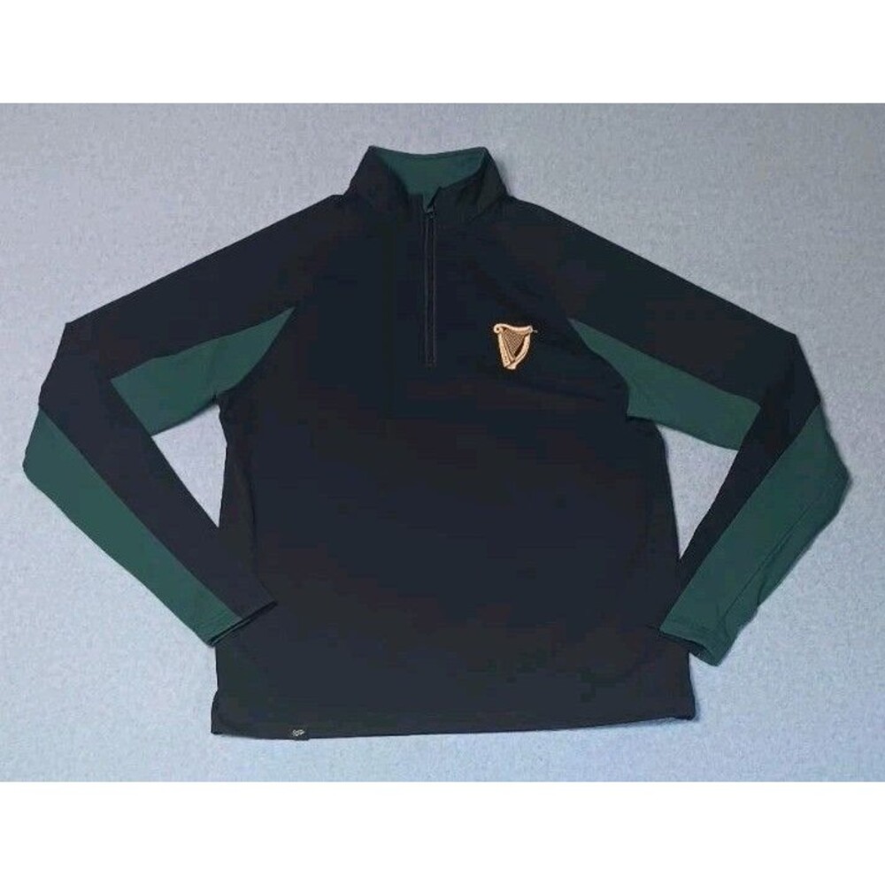 Sunday Swagger Guinness Performance Quarter Zip Pullover Jacket S Golden Harp